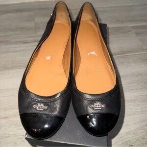 Coach Black Chelsea Matte Calf Flats, Women’s Size 8.5
